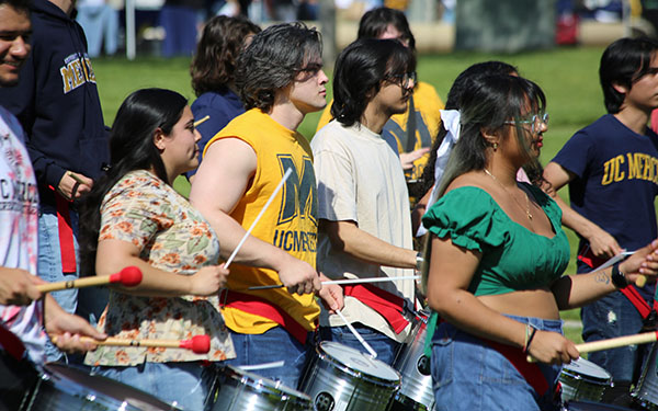 Drummers at UC Merced Bobcat Day