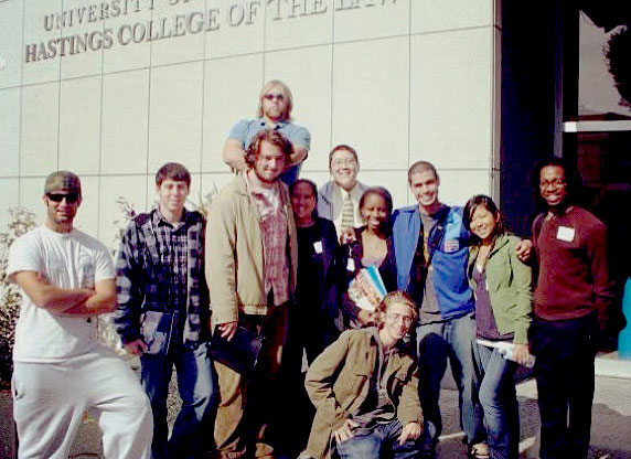 UC Merced Pre-law Club members at field trip to UC Hastings College of the Law